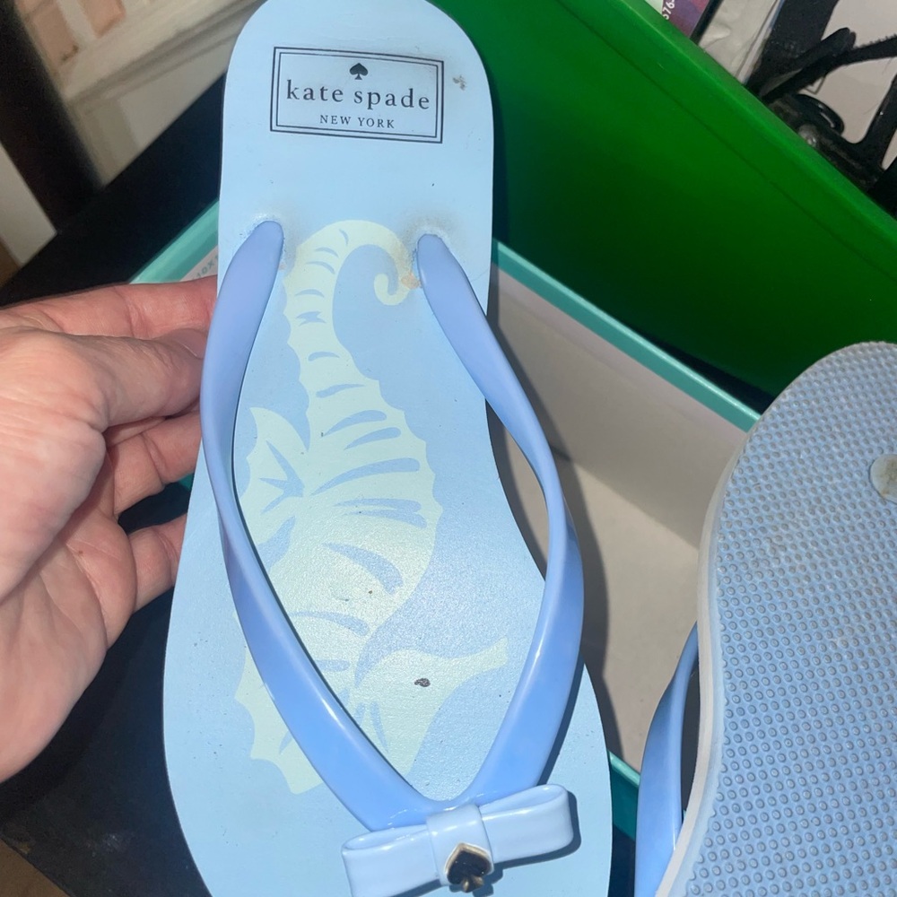 Kate Spade Light Blue Flip Flops - Picture 5 of 6
